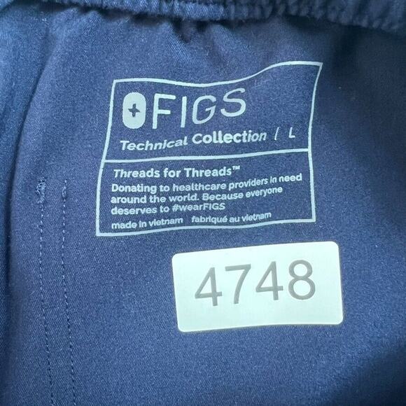 Figs Pants Mens Size Large Cairo Cargo Scrub Blue Technical Collection - Picture 7 of 11